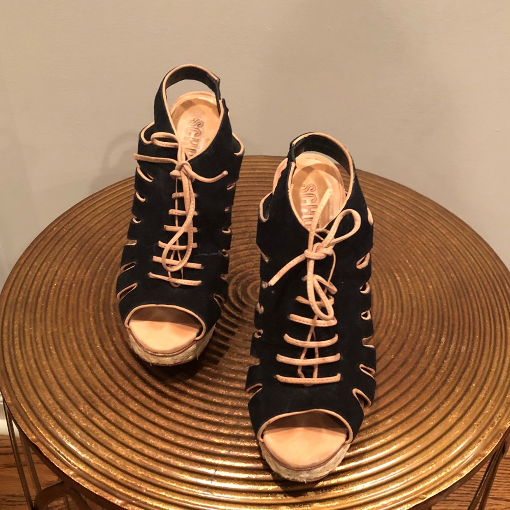 Opened toe heels